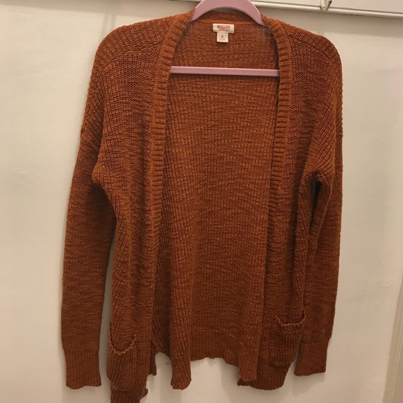 Dark Orange Cardigan Sweater | Poshmark